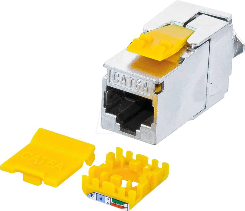 WKS JC6ASTPSLISO - Keystone RJ45 Buchse > LSA Cat.6a, SLIM von WIREWIN