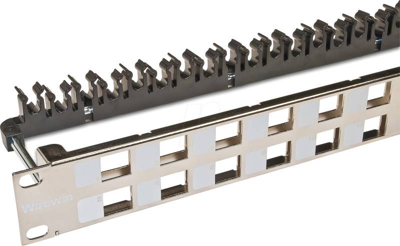 WKS PANEL 24 NI - 19'' Patchpanel für 24x Keystone Module, nickel von WIREWIN