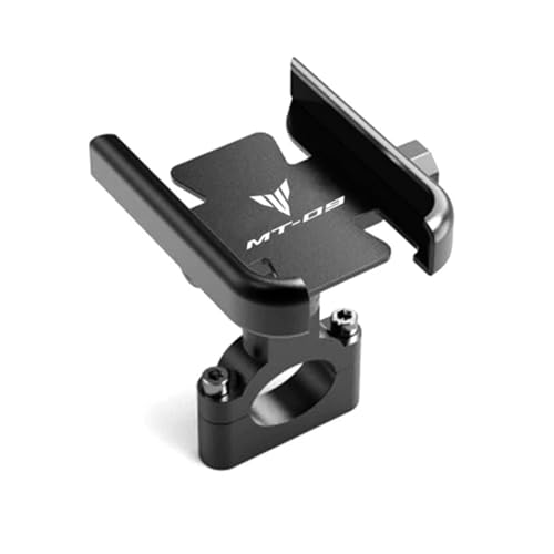 WIRMEC Für Yamaha MT09 MT-09 SP Tracer MT 09 FZ09 FJ09 2021 2022 Motorrad CNC Lenker Spiegel Handy Halterung GPS ständer Halter (Farbe : Handler Black) von WIRMEC