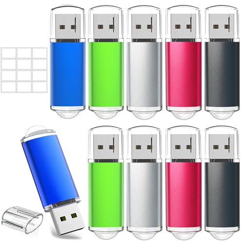 8GB USB Stick 10 Stück Mehrfarbig High Speed USB 2.0 Speicherstick 8GB mit LED-Anzeige für PC/Laptop/Autoradio/TV 8GB USB Stick 10 Stück Mehrfarbig High Speed USB 2.0 Speicherstick 8GB mit LED-Anzeige für PC/Laptop/Autoradio/TV von WISEORANGE