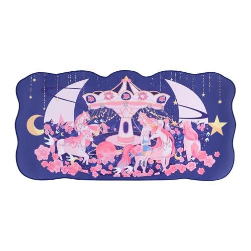 WISHAVEN Große rutschfeste Gummiunterseite, Schreibtischunterlage für Tastatur, Kawaii-Tastatur, Gaming-PC, Laptop-Matte, Mauspad und Maus-Schreibunterlage – Vergnügungspark WISHAVEN Große rutschfeste Gummiunterseite, Schreibtischunterlage für Tastatur, Kawaii-Tastatur, Gaming-PC, Laptop-Matte, Mauspad und Maus-Schreibunterlage – Vergnügungspark von WISHAVEN