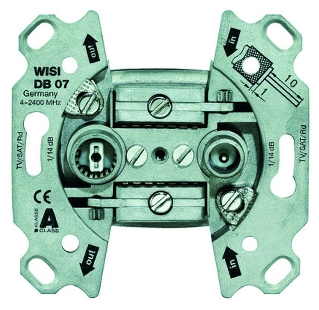 Wisi DB 07 Universal Durchgangsdose 14dB von WISI