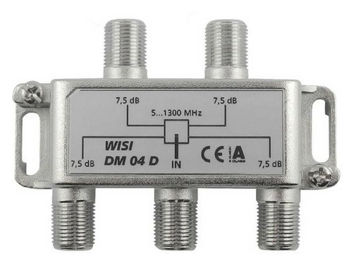 Wisi DM 04 D Verteiler 4-fach 7,5 dB 1300MHz von WISI
