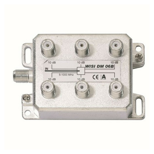 Wisi DM 06B Verteiler 6fach 5-1000MHz 10dB von WISI