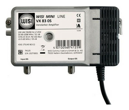 Wisi VX 83 0S HA-Verstärker,31dB,ortsgespeist von WISI