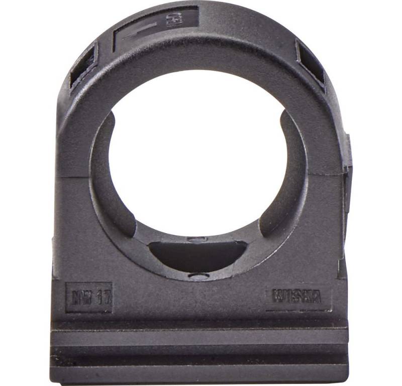 WISKA Wiska 10106943 BCC-17-BK Schlauchhalter Schwarz 50 St. Kabelzubehör, (BCC-17-BK) von WISKA
