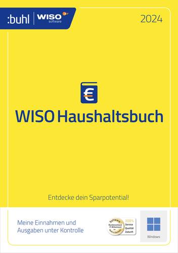 WISO Haushaltsbuch 2024 Vollversion, 1 Lizenz Windows Finanz-Software von WISO