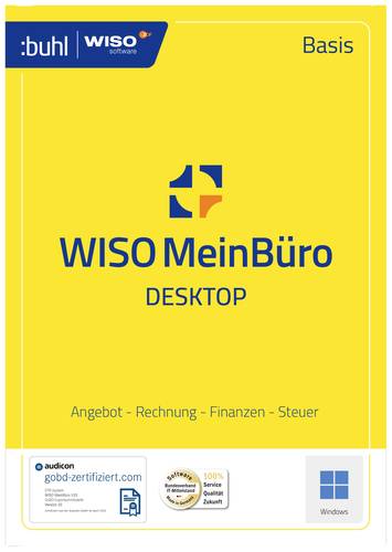 WISO Mein Büro 365 Standard 2023 Vollversion, 1 Lizenz Windows Büroorganisation von WISO