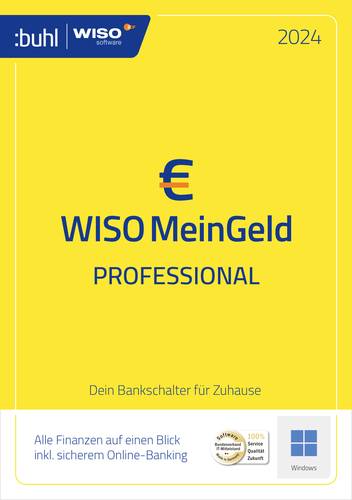 WISO Mein Geld Professional 2024 Vollversion, 1 Lizenz Windows Finanz-Software von WISO