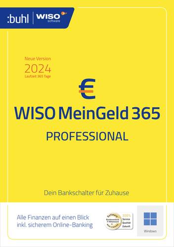 WISO Mein Geld Professional 365 Jahreslizenz, 1 Lizenz Windows Finanz-Software von WISO