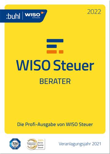 WISO Steuer-Berater 2022 - Handel Vollversion, 1 Lizenz Windows Steuer-Software von WISO