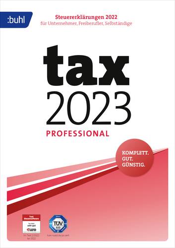 WISO tax 2023 Professional Vollversion, 1 Lizenz Windows Steuer-Software von WISO
