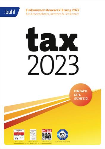 WISO tax 2023 Vollversion, 1 Lizenz Windows Steuer-Software von WISO