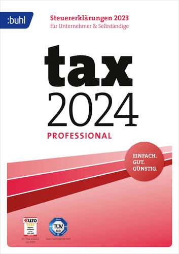 WISO tax 2024 Professional Vollversion, 1 Lizenz Windows Steuer-Software von WISO