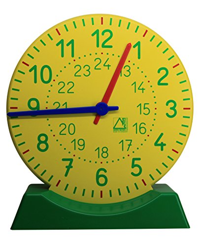 Big Teaching Clock With Stand, Ø 27 Cm, Re-Plastic, In A Cardboard Box von WISSNER