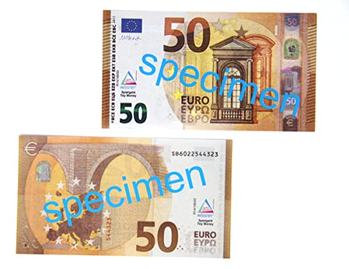 WISSNER® 80624 aktiv lernen - Euro Spielgeld zum Rechnen 100 x 50 Euro Banknoten von WISSNER