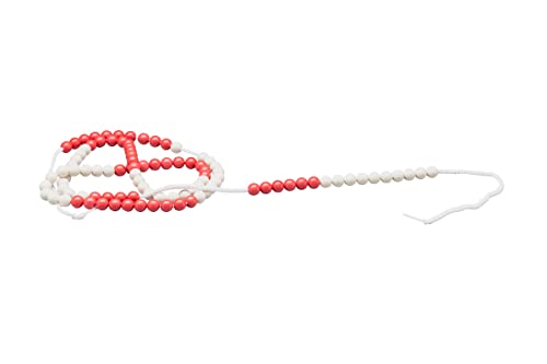 WISSNER® aktiv lernen - 100er Rechenkette rot/weiß - RE-Plastic®, red and white von WISSNER