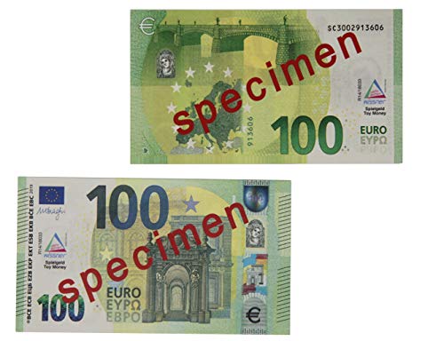 WISSNER 80625 aktiv lernen - Euro Spielgeld zum Rechnen 100 x 100 Euro Banknoten von WISSNER