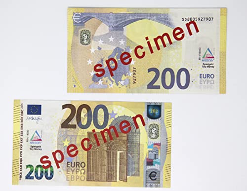 WISSNER 80626 aktiv lernen - Euro Spielgeld zum Rechnen 100 x 200 Euro Banknoten von WISSNER
