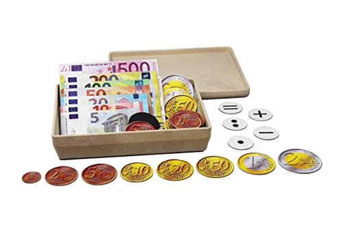 WISSNER 80632 aktiv lernen - Magnetisches Euro Spielgeld zum Rechnen 100 Teile von WISSNER