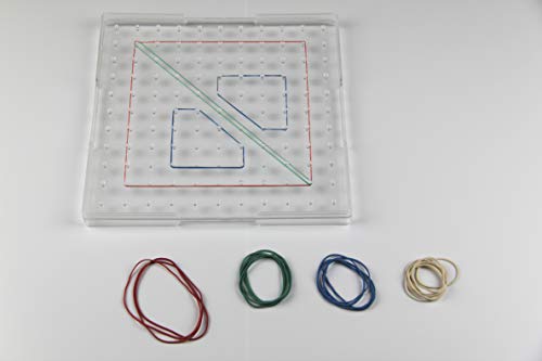WISSNER 81605 aktiv lernen - Geometrie Brett transparent 23 cm - RE-Plastic® von WISSNER