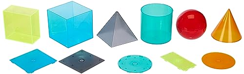 WISSNER aktiv lernen - 6 Geometrie Körper Formen zum Füllen - RE-Plastik°, 10 cm von WISSNER