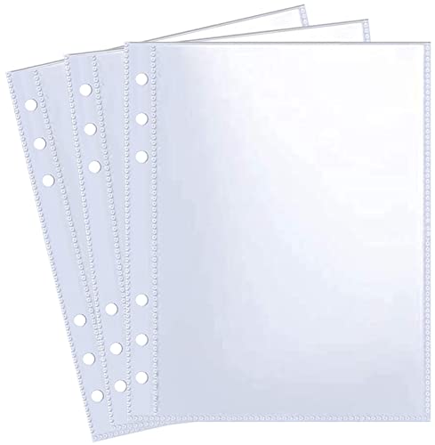 30 Pack 60 Taschen 5x7 Zoll Fotokartenhüllen für 6 Ring A5 binder, Ultra-Clear Foto Hüllen, Doppelseitige 1 Tasche Foto Seiten, Top Loading Foto Blattschutz für Fotos, Postkarten, Saatgut-Pakete von WITHYU