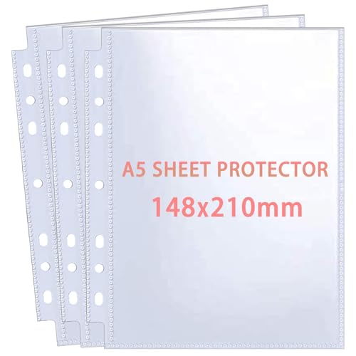 30 Pack 60 Taschen A5 Foto Hüllen für A5 2/3 Ringbuch, Transparente Postkartenhüllen, 2 Fächer, Doppelseitiger 1 Taschen Foto Seitenschutz,Top Loading Fotoalbum Nachfüllseiten Foto A5(152x215 mm) 30 Pack 60 Taschen A5 Foto Hüllen für A5 2/3 Ringbuch, Transparente Postkartenhüllen, 2 Fächer, Doppelseitiger 1 Taschen Foto Seitenschutz,Top Loading Fotoalbum Nachfüllseiten Foto A5(152x215 mm) von WITHYU