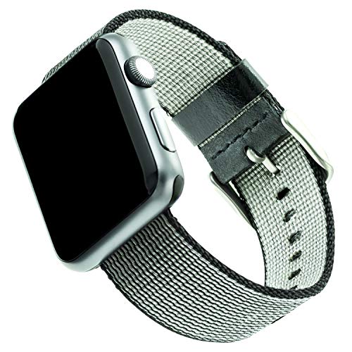 WITHit Ersatzarmband für Apple Watch, Nylon, 38 mm, 40 mm, 41 mm, schwarz, sicherer, verstellbarer Edelstahl-Schnallenverschluss, Ersatz, passend für die meisten Handgelenke WITHit Ersatzarmband für Apple Watch, Nylon, 38 mm, 40 mm, 41 mm, schwarz, sicherer, verstellbarer Edelstahl-Schnallenverschluss, Ersatz, passend für die meisten Handgelenke von WITHit