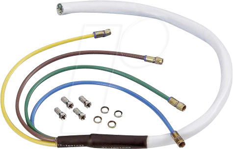 WIT K-102492 - SAT Anschlusskabel, 4x F-Stecker / 1x F-Stecker,7 m von WITTENBERG