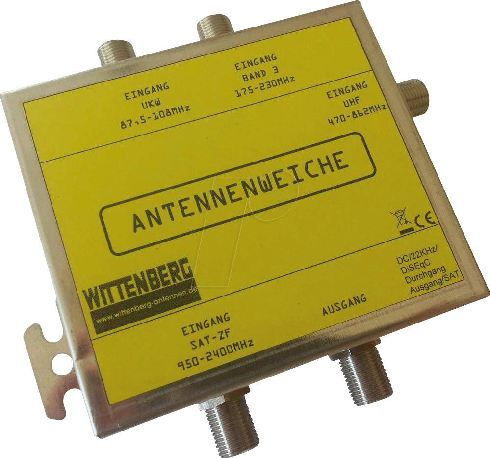 WIT K-103109 - Antennenweiche UKW, DAB+, UHF, SAT von WITTENBERG