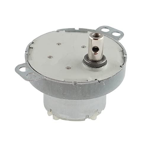 WITTKOWARE Gleichstrom-Getriebemotor mit Metallgehäuse, Ø 50mm, 12V/DC, 4W, Welle 7x12mm, Drehzahl 20 U/min. von WITTKOWARE