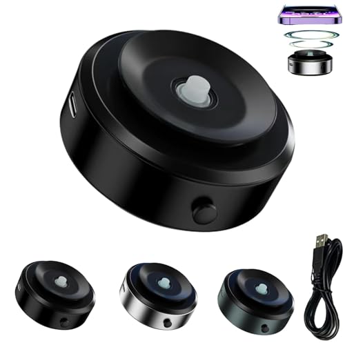 WIWIDANG Melvea Handyhalterung,Vakuum-Handyhalterung mit Saugnapf, 360 Drehbare Magnetische Telefonhalterung für das Auto für Küche, Mirro, Fitnessstudio (Schwarz) von WIWIDANG
