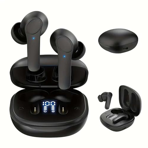 WIWIDANG Verovelo Smartbuds - Ki-Kopfhörer Mit Direktem Übersetzer, Verovelo Übersetzer Kopfhörer mit 4 Modis, Übersetzung in 144+ Sprachen, Bluetooth 5.3, Touch-Steuerung (Schwarz) von WIWIDANG