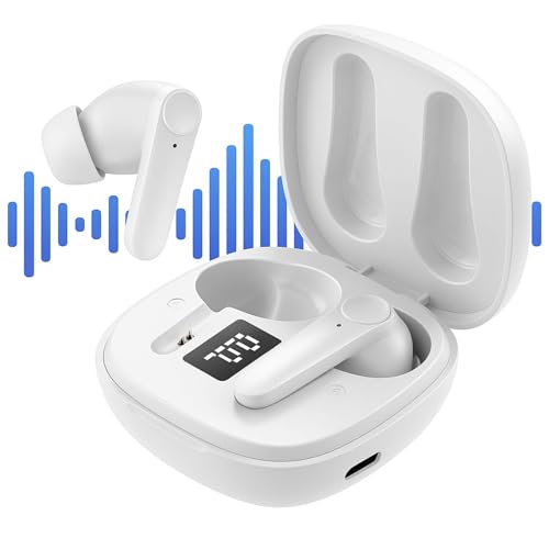 WIWIDANG Verovelo Smartbuds - Ki-Kopfhörer Mit Direktem Übersetzer, Verovelo Übersetzer Kopfhörer mit 4 Modis, Übersetzung in 144+ Sprachen, Bluetooth 5.3, Touch-Steuerung (Weiß) von WIWIDANG