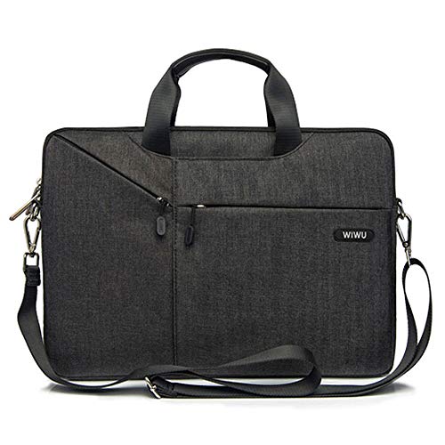 Laptop Schulter Tasche WIWU Umhängetasche/Laptoptasche für Laptop / Tablet mit Bildschirmdiagonale 13.3 zoll mit Viele Fächer und Bequeme Trageschlaufe -Premium Herrentasche und Damen Handtasche von WIWU