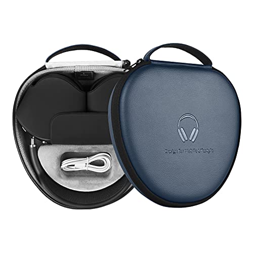 WIWU AirPod-Max-Smart-Hülle mit Schlafmodus, Airpod-Max-Zubehör für Apple-Kopfhörer, ultradünne Reise-Tragetasche, Hartschalen-Aufbewahrungstasche (blau) von WIWU
