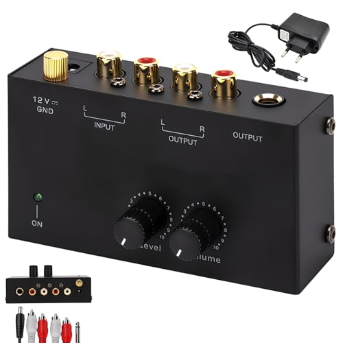 WIYETY Phono Vorverstärker Plattenspieler mit MM Abtast Systemen, Vorverstärker für Plattenspieler für Plattenspieler, RCA Input & Output Interfaces, Verstärker Stereo mit DC 12V Netzteil WIYETY Phono Vorverstärker Plattenspieler mit MM Abtast Systemen, Vorverstärker für Plattenspieler für Plattenspieler, RCA Input & Output Interfaces, Verstärker Stereo mit DC 12V Netzteil von WIYETY
