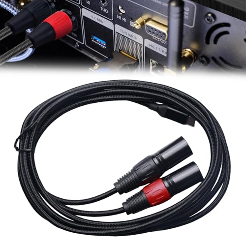 WIYETY USB C auf Dual XLR Mikrofonkabel: 2M Typ C Stecker auf XLR Stecker Stereo Verstärker, 32Bti/384Khz USB C Auf Dual Kabel Audio Stecker Kabel, Kompatibel mit PC Telefon Tablet WIYETY USB C auf Dual XLR Mikrofonkabel: 2M Typ C Stecker auf XLR Stecker Stereo Verstärker, 32Bti/384Khz USB C Auf Dual Kabel Audio Stecker Kabel, Kompatibel mit PC Telefon Tablet von WIYETY