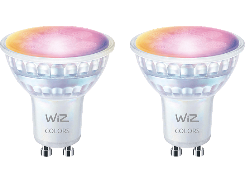 WIZ GU10 Tunable White & Color 60W Glas Zweierpack Smarte LED Kalt-Warmweiß und Farbe von WIZ