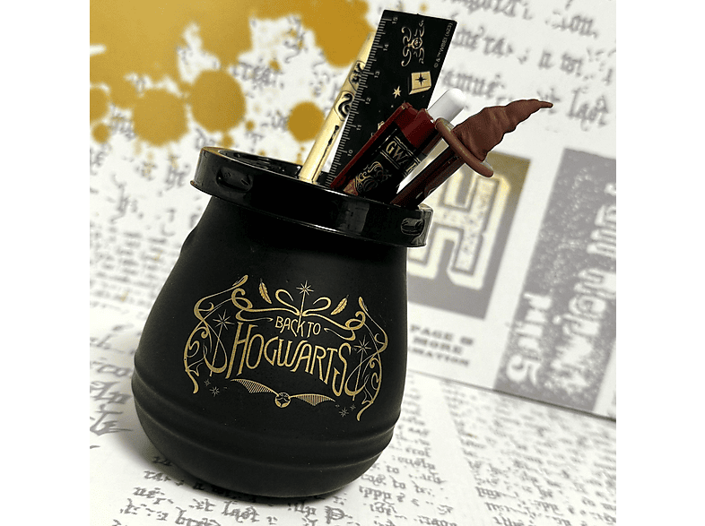 WIZARDING WORLD Harry Potter Stiftebecherset Kessel Hogwarts mit Deckel Geschenkset von WIZARDING WORLD