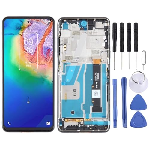 WJHZSPIVNAH Handy Reparaturteile Für TCL 20 5G OEM LCD -Bildschirm -Digitalisierer Vollmontage mit Rahmen von WJHZSPIVNAH