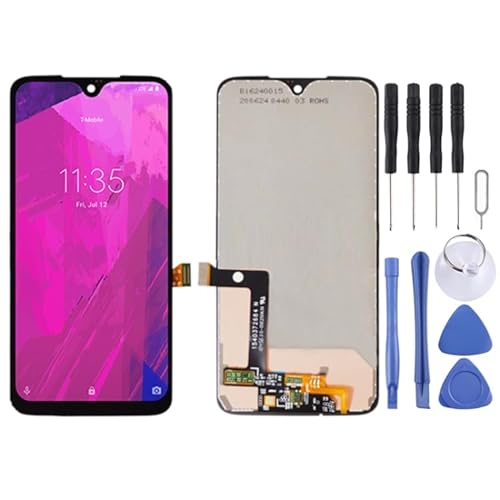 WJHZSPIVNAH Handy Reparaturteile LCD-Bildschirm und Digitalisierer Full Assembly für T-Mobile Revvlry Plus XT1965-T (schwarz) von WJHZSPIVNAH