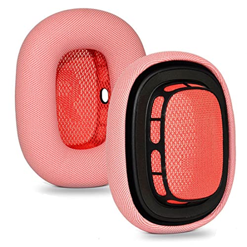 Ohrpolster für Apple AirPods Max Ersatz-Leder-Ohrpolster, schweißfest, Ersatz für Airpod Max, Kopfhörer mit Protein-Leder, Memory-Schaum und Magnet (Pink) von WJIAW