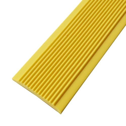 Treppenkantenverkleidung, 5m Vinyl Anti-Rutsch-Treppenkante, Wasserdicht & Selbstklebend Treppenkantenschutz Für Innen- & Außenbereich Sicherheit(Yellow,50mmx5m) von WJYWX