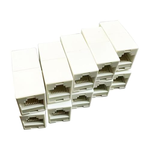 WJnflQN Ethernet -Anschluss, RJ45 -Coppler,Weiblich zu weiblicher Ethernet -Extender - 10x-Netzwerk Doppeler gerade Kopf-LAN-Kabel-Modularer Stecker für Hochgeschwindigkeitsdatenübertragung WJnflQN Ethernet -Anschluss, RJ45 -Coppler,Weiblich zu weiblicher Ethernet -Extender - 10x-Netzwerk Doppeler gerade Kopf-LAN-Kabel-Modularer Stecker für Hochgeschwindigkeitsdatenübertragung von WJnflQN