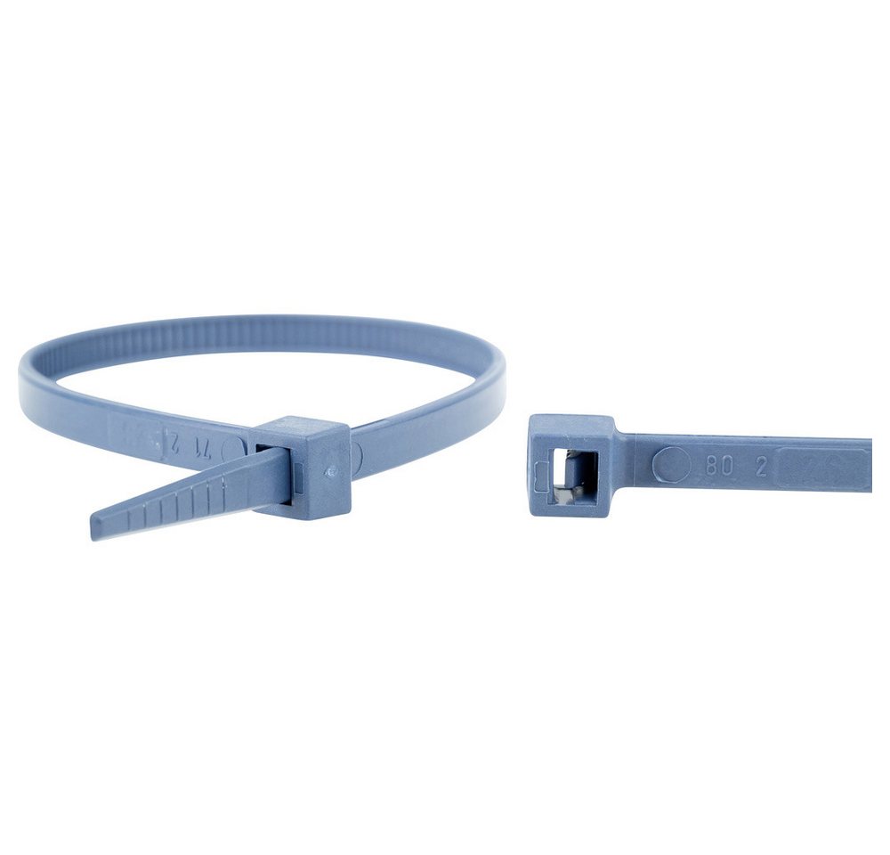 WKK Kabelbinder WKK 15032671 Kabelbinder 100 mm 2.50 mm Blau Detektierbar 100 St. (15032671) von WKK