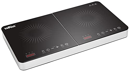 WKM Doppel-Induktionskochfeld Kochplatten 2000W+1500W DIC-3500.2 schwarz/silberfarben Kochfeld Kochplatte Induktionsplatte Küche Haushalt kochen WKM Doppel-Induktionskochfeld Kochplatten 2000W+1500W DIC-3500.2 schwarz/silberfarben Kochfeld Kochplatte Induktionsplatte Küche Haushalt kochen von WKM
