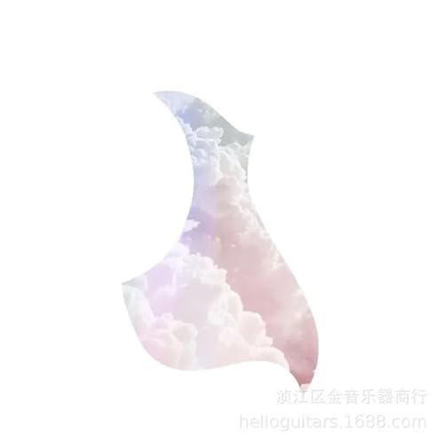 Gitarren-Golpeador Gitarren-Pickguard-Schutzfolie Kratzfester Pickguard-Aufkleber Für 41 40 38 39 Zoll Elektrische Akustikgitarre(6) von WKRTGFHJ