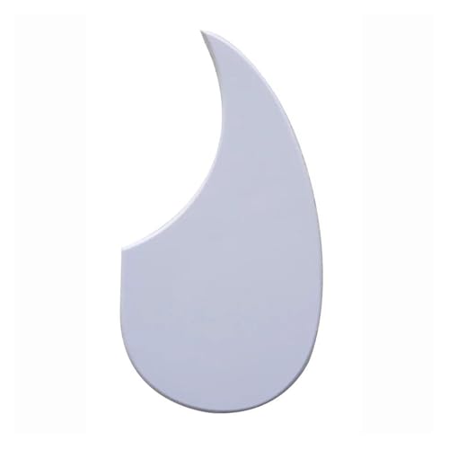 Gitarren-Golpeador Gitarrenteile neues 36-Zoll-Schlagbrett für Akustikgitarren Tropfenform alle Farben(1ply White) von WKRTGFHJ